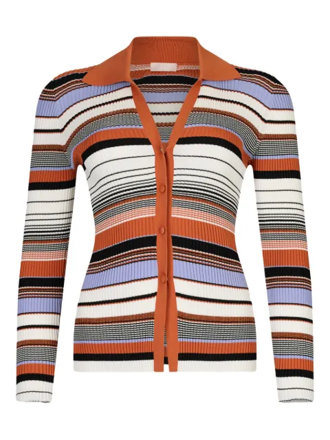 LIU JO striped cardigan Red WA5212MS55N