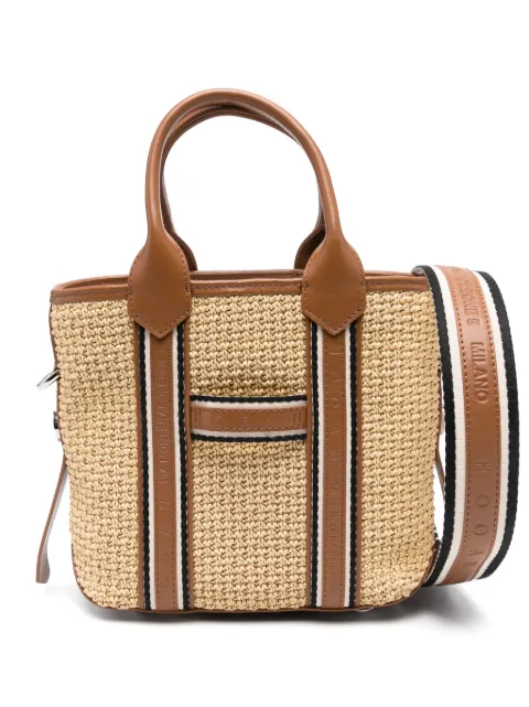 Hogan logo-debossed tote bag Neutrals KBW01PA1100U1X
