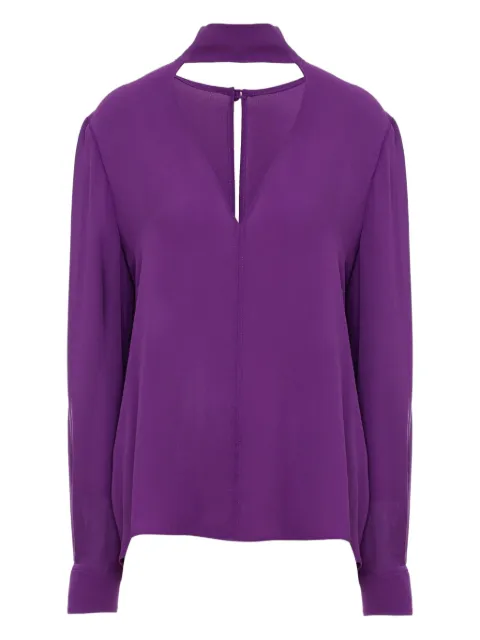 Valentino Garavani silk blouse Purple BAE6X61MH