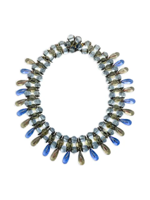 Jennifer Gibson Jewellery 1940s droplet necklace Silver JGJPOUREDNKL