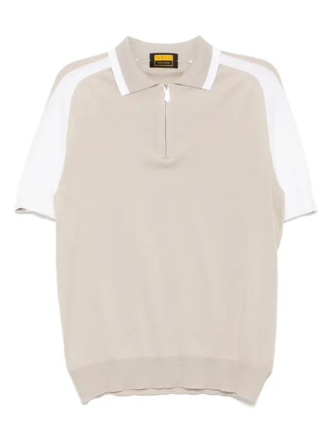 Svevo half zip cotton polo shirt Neutrals 464215525V8C