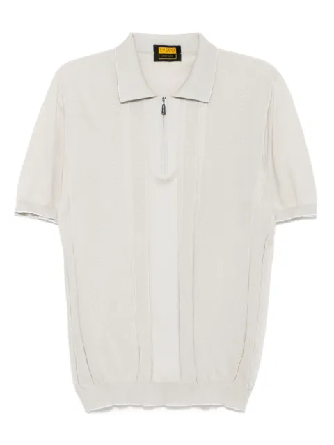 Svevo piqué-weave polo shirt Grey 4640655251105