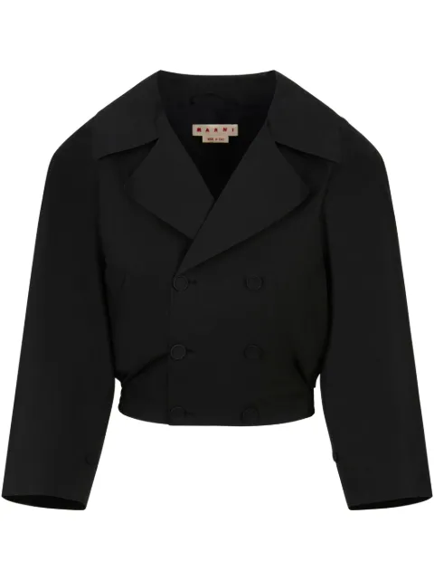Marni double-breasted jacket Black JUMU0185SUTCY65