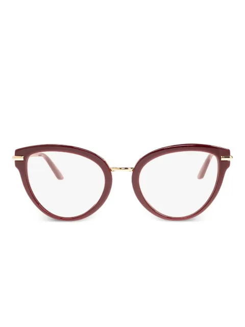 Dolce & Gabbana Eyewear logo-engraved sunglasses Red DG4492