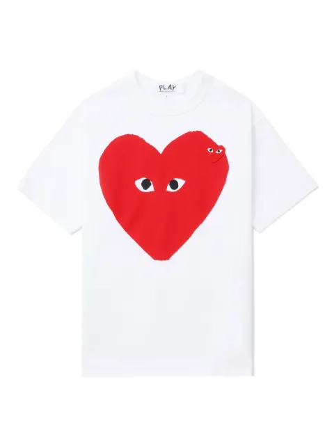 Comme Des Garçons Play heart-print T-shirt White AXT220051