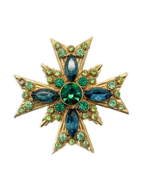Jennifer Gibson Jewellery 1960s Cruciform brooch Gold JGJCRUCIBRO