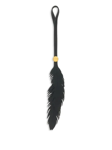 Marni feather leather charm Black PCMO0052A0P6948
