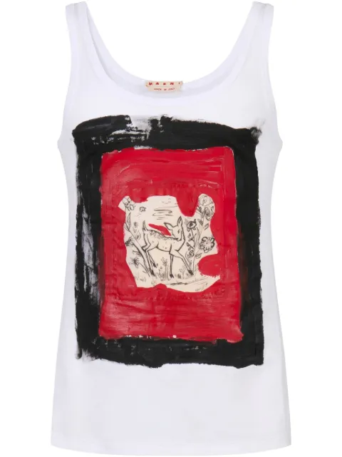Marni graphic-print tank top HUMU0350PYUSCX69