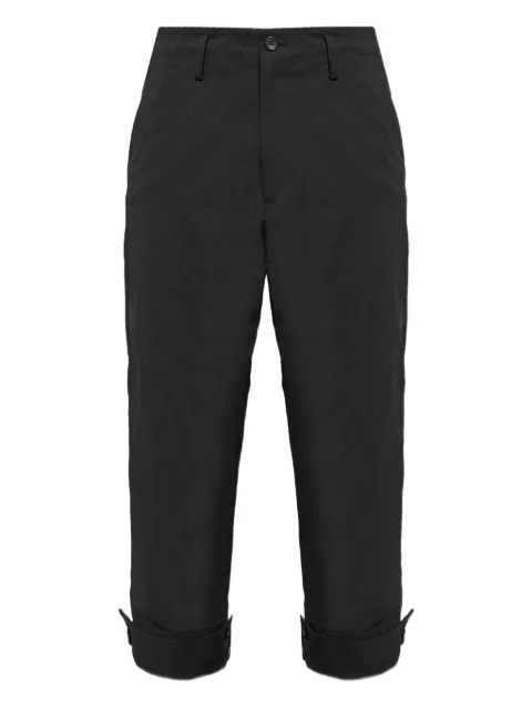 Yohji Yamamoto cotton-blend trousers Black HPP38540