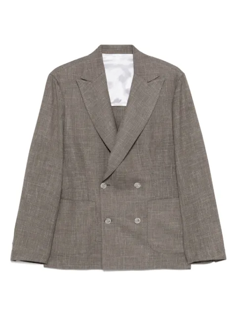 Barba double-breasted blazer Grey EASYJDP48007