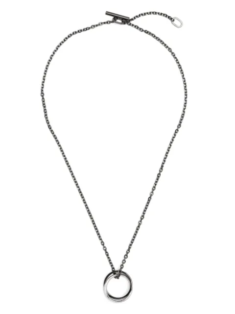 agnès b. logo couple necklace Black NI57H922