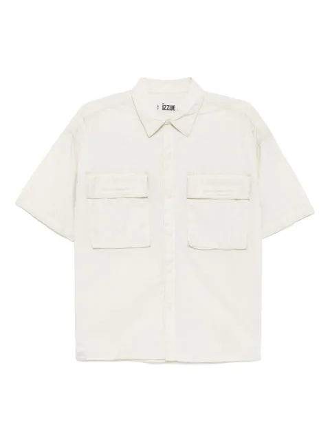 izzue logo-embroidered shirt Neutrals N8300S5