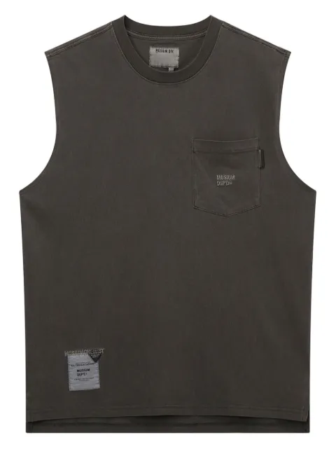 Musium Div. sleeveless pocket T-shirt Grey MMUVTM00787X