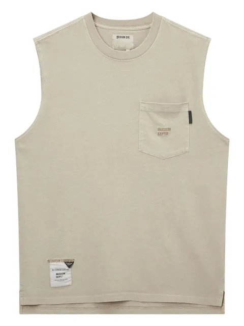 Musium Div. sleeveless pocket T-shirt Neutrals MMUVTM00787X