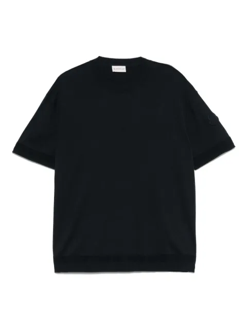 Moncler knitted T-shirt Blue L10919C00017M6329