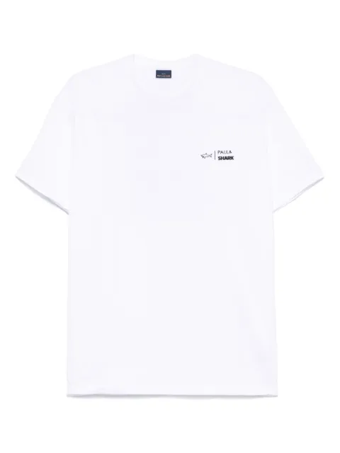 Paul & Shark logo-rubberised T-shirt White 25411063