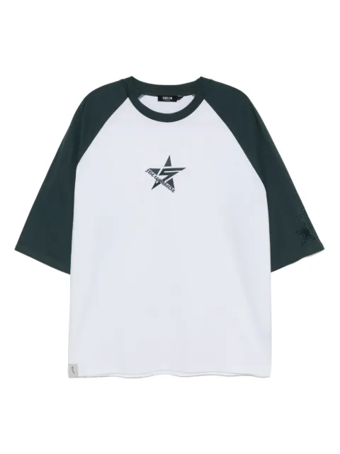 FIVE CM embroidered T-shirt Blue 5CXTEM00211X