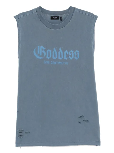 FIVE CM graphic-print vest Blue 5CXVTM00143X