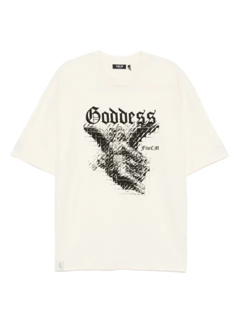 FIVE CM graphic-print T-shirt Yellow 5CXTEM00209X