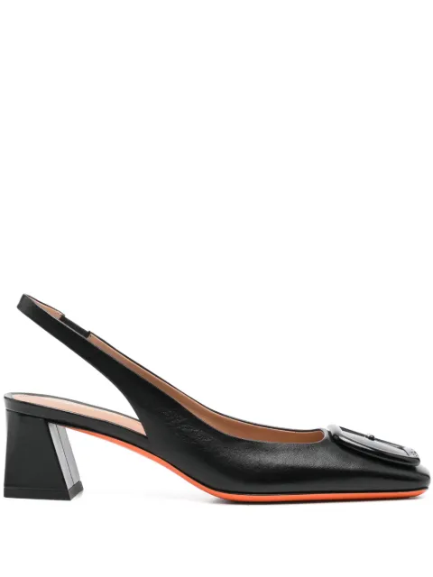 Santoni 55mm leather pumps Black WDMN70342HA2NSZA