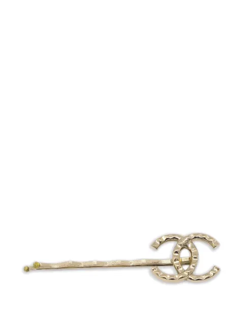CHANEL Pre-Owned 2010 CC hairpin Gold H134554