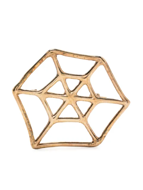 Ernest W. Baker spider web brooch Gold JW55SIL