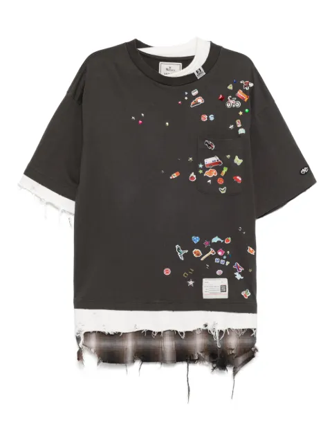 Maison MIHARA YASUHIRO layered T-shirt Grey A14TS631