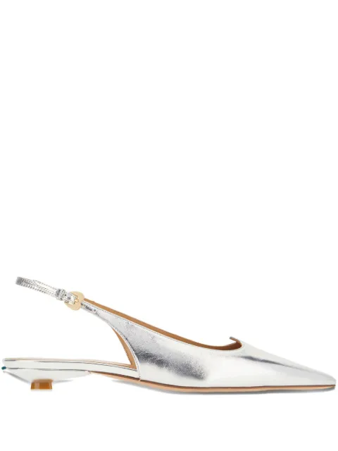 A.Bocca leather ballerina shoes Silver AB2902LAMINATO