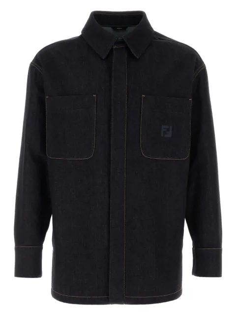 FENDI denim shirt jacket Blue FW1321AUAG