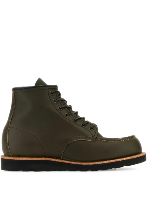 Red Wing Shoes leather ankle boots Green 08828D