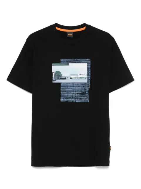 BOSS cotton jersey T-shirt Black 50539180