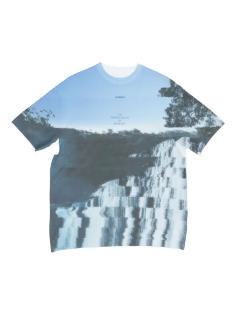 Ader Error photograph-print T-shirt Blue BO01SSKT0503BL
