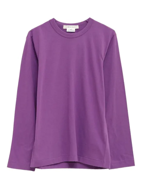 Comme Des Garçons logo-print T-shirt Purple GOT010S25