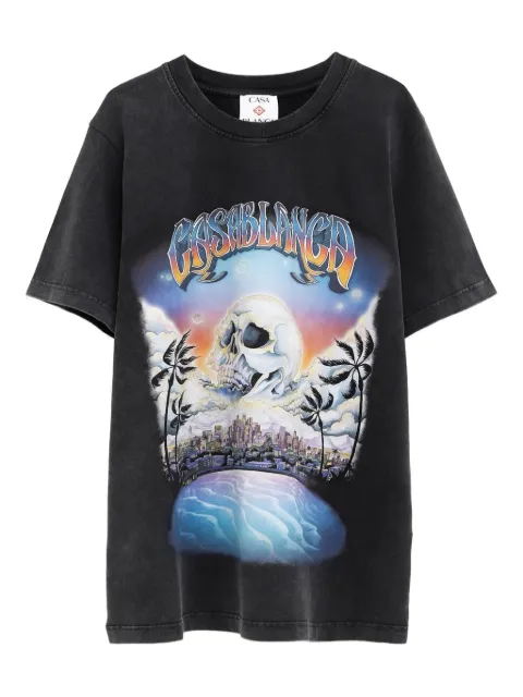 Casablanca printed T-shirt Black MS25JTS001
