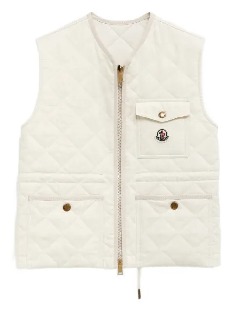 Moncler Vigny quilted gilet White K10931A00100788PY