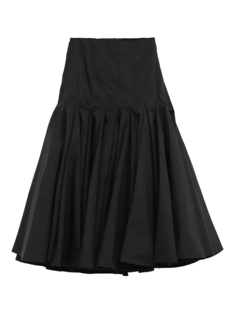 Jacquemus The Agave ruched midi skirt Black 251SK0761519