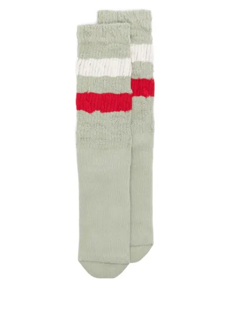 Golden Goose distressed-effect socks Green GUP00883P000488