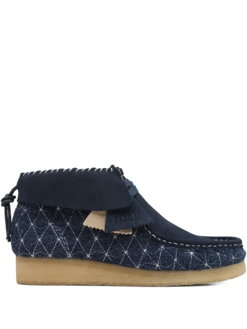 Clarks Wallabee deerby shoes Blue 26168706