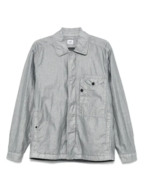 C.P. Company embroidered-logo jacket Grey 18CMOS203A006284G