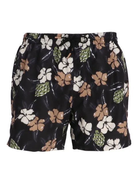 BOSS floral-print swim shorts Black 50508844