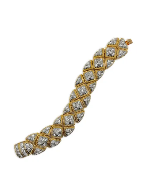 Jennifer Gibson Jewellery 1980s Joan Rivers crystal-embellished bracelet Gold JGJRIVERSBLT