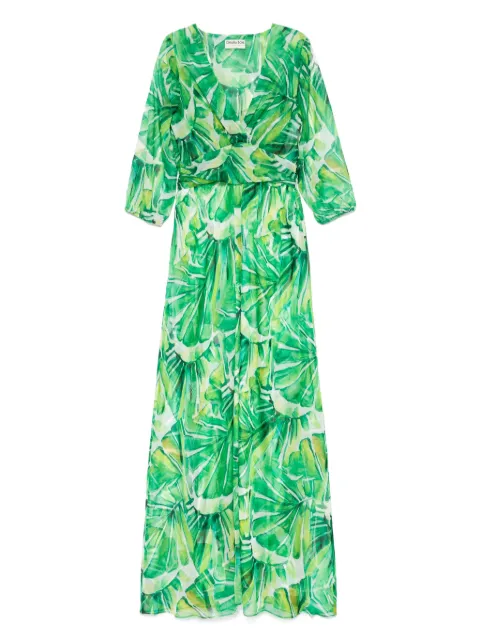 CHIARA BONI La Petite Robe Toki maxi dress Green ABLTOKICHIFFONST