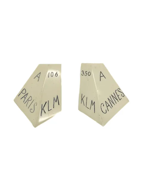 Jennifer Gibson Jewellery 1930s Paris & Cannes Destination brooches White JGJFRENCHSIGNBRO