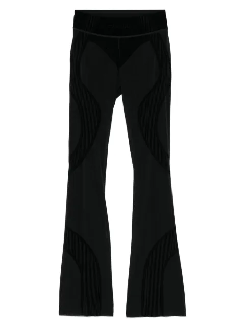 MISBHV flocked flared trousers Black 250W502