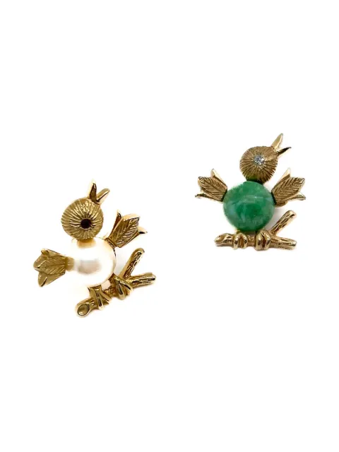 Jennifer Gibson Jewellery 1960s pre-owned Sarah Coventry Jelly Belly Chick brooch Gold JGJCOVCHICKS