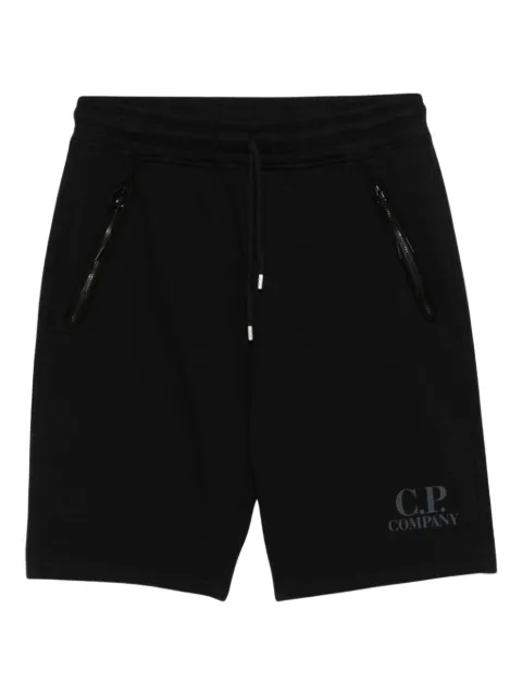 C.P. Company cotton fleece shorts Blue 18CMSB135A002246G
