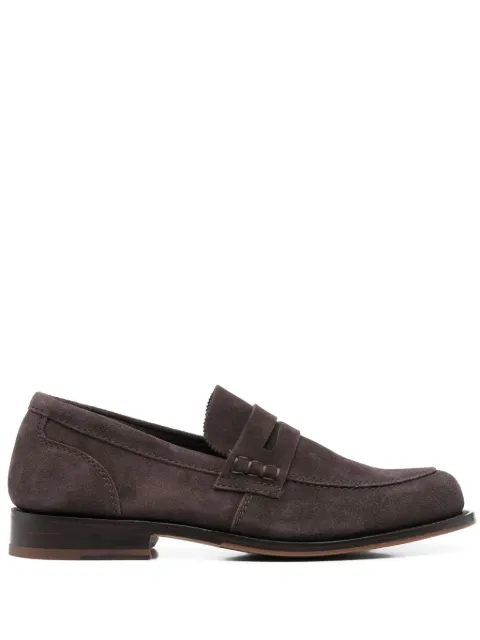 Tricker's suede loafers Brown 83623