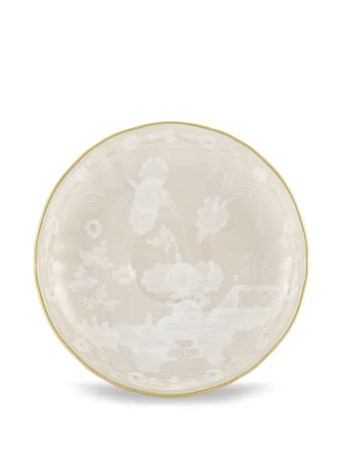 GINORI 1735 Oriente floral-embellished serving bowl Neutrals 003RG00FPT301010135G00135700
