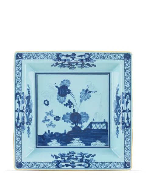 GINORI 1735 Oriente Italiano square plate (24.5cm) Blue 017RG02FG6836010245G00124300