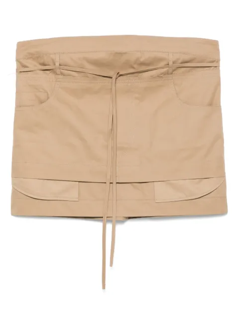 LITKOVSKA Lili mini skirt Neutrals S08MSS25